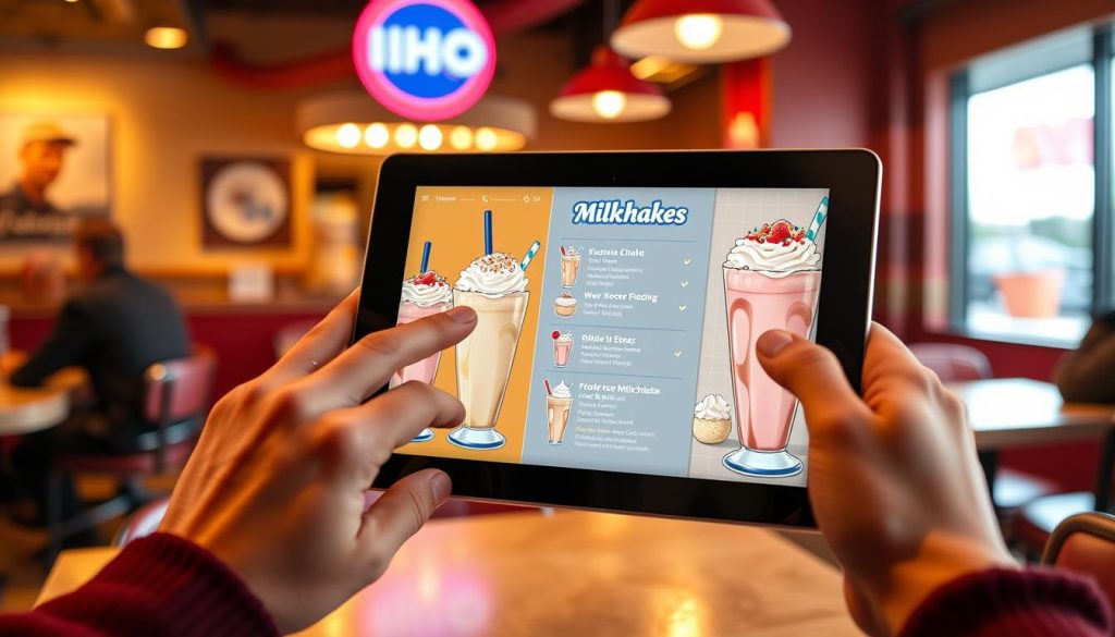 online milkshake ordering