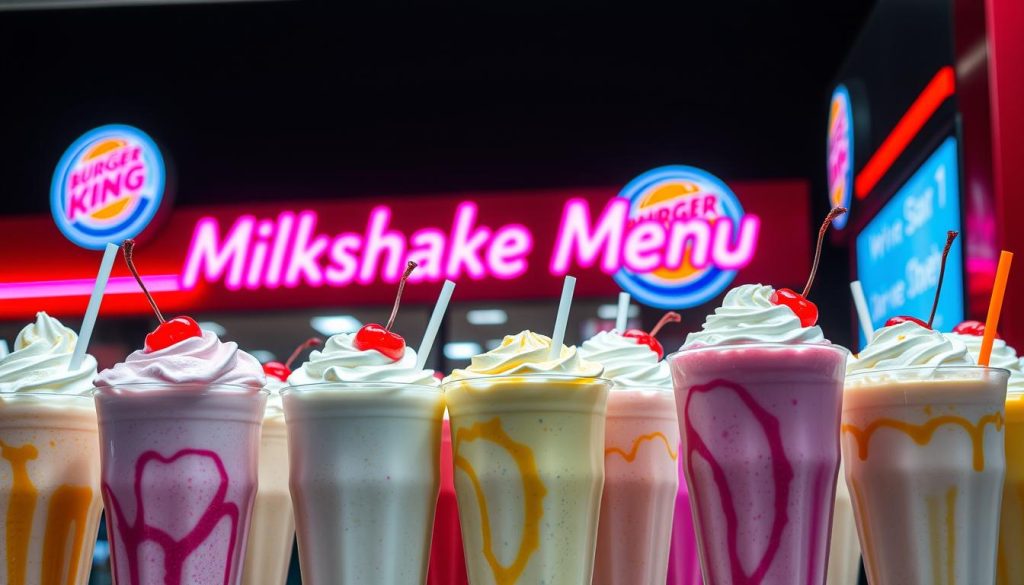 order milkshakes at Burger King