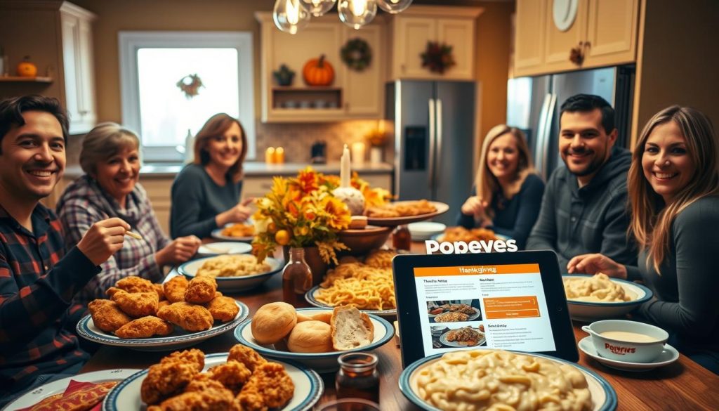 popeyes thanksgiving menu ordering process