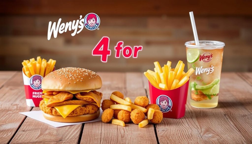 popular combinations on Wendy's 4 for 4 deal