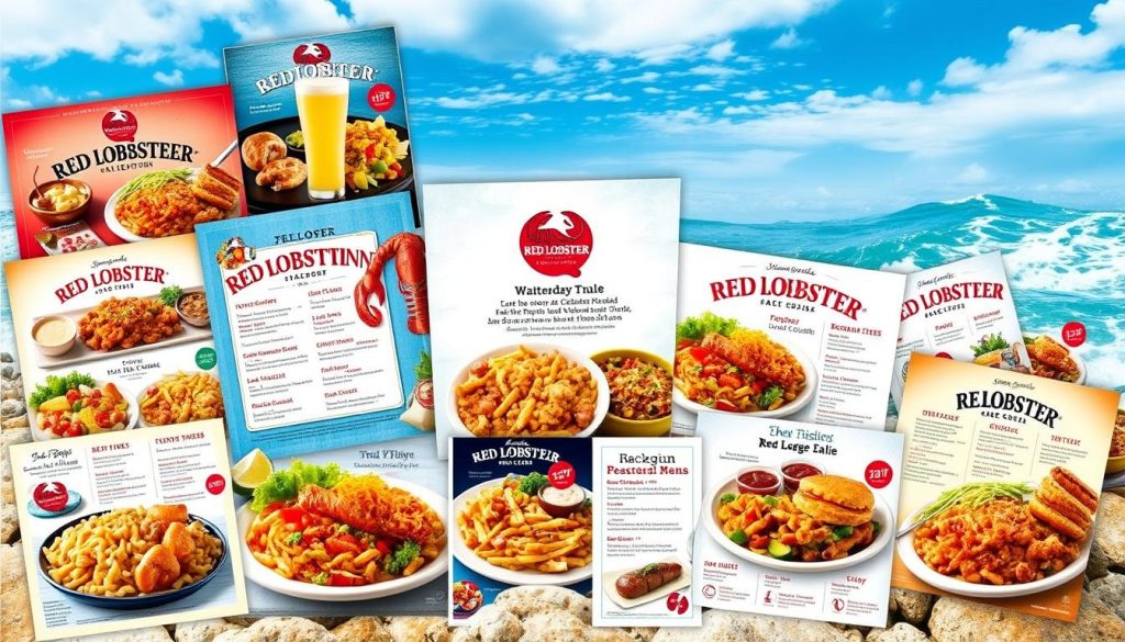 regional Red Lobster menus