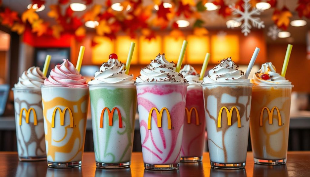 seasonal McDonald's shakes