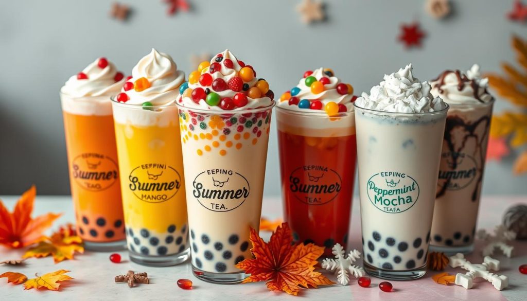 seasonal boba tea drinks