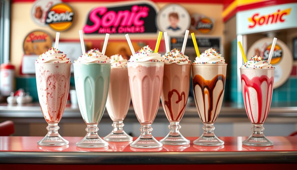 sonic milkshake menu