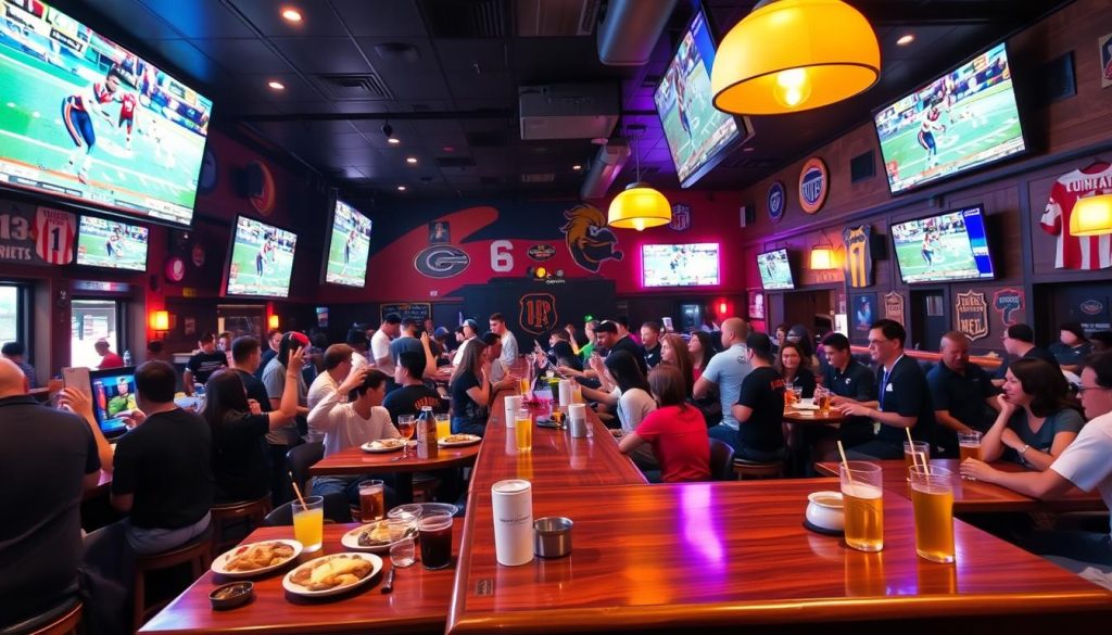 sports bar atmosphere