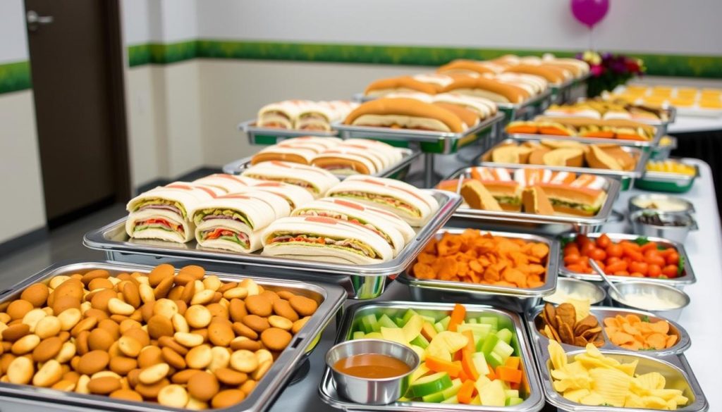 subway catering trays