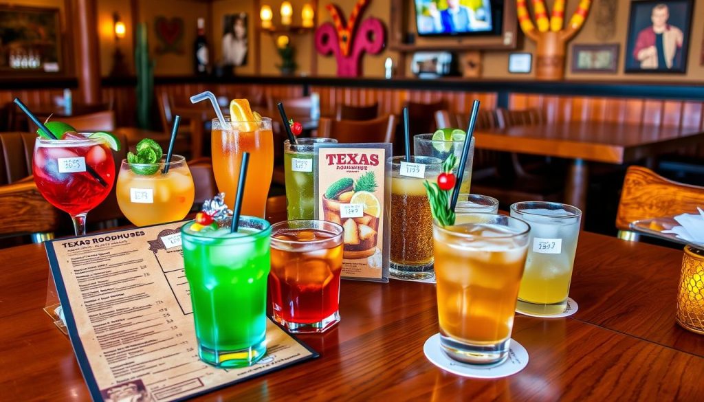 texas roadhouse drink menu with prices