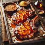 Caramel Mustard Glazed Pork Chops