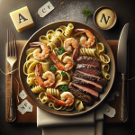 Kingsland Steak And Shrimp Pasta