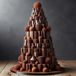 Chocolate Tower Truffle Cake