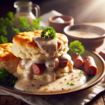 Homestyle Breakfast Biscuits Nʼ Gravy