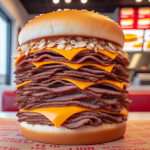 Arbyʼs Half Pound Beef ʼN Cheddar Sandwich