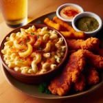 Four Cheese Mac And Cheese With Honey Pepper Chicken Tenders Applebee’s