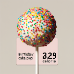 Birthday Cake Pop Calories