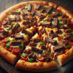 Papa Johnʼs Beef Pizza