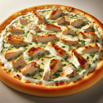 Papa Johnʼs Chicken Alfredo Pizza