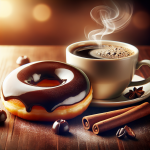 Chocolate Glazed Donut Coffee Dunkin Donuts