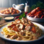 Red Lobster Cajun Chicken Linguini Alfredo