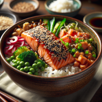 Red Lobster Sesame Soy Salmon Bowl