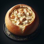 Chicken Carbonara Dominoʼs Bread Bowl