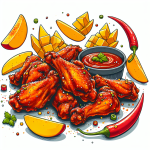 Dominoʼs Mango Habanero Wings