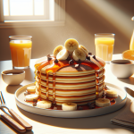 Dennyʼs Choconana Pancake Breakfast