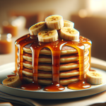 Denny’s Salted Caramel Banana Pancakes