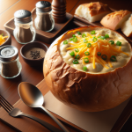 Panera Bread Baked Potato Soup Bread Bowl