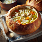 Panera Bread Chicken Noodle Soup Bread Bowl