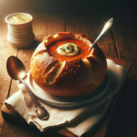 Panera Bread Vegetarian Creamy Tomato Soup Bread Bowl