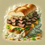 Subway 6 Inch Steak & Cheese With American Cheese