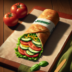 Subway Veggie Delite On Tomato Basil Wrap