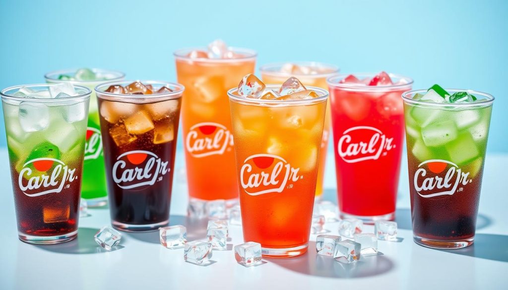 Carl's Jr soda options