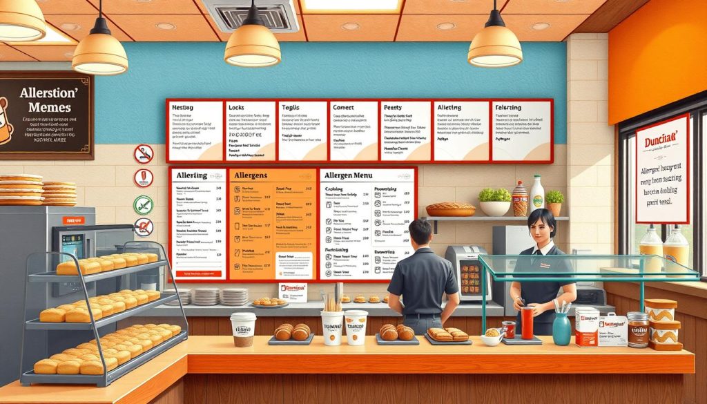 Cross-contamination Dunkin allergen menu