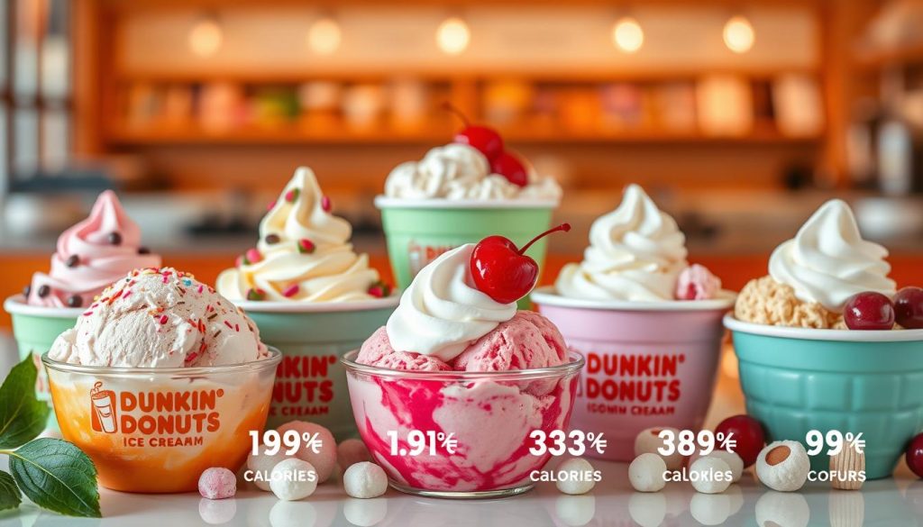 Dunkin Donuts ice cream calories