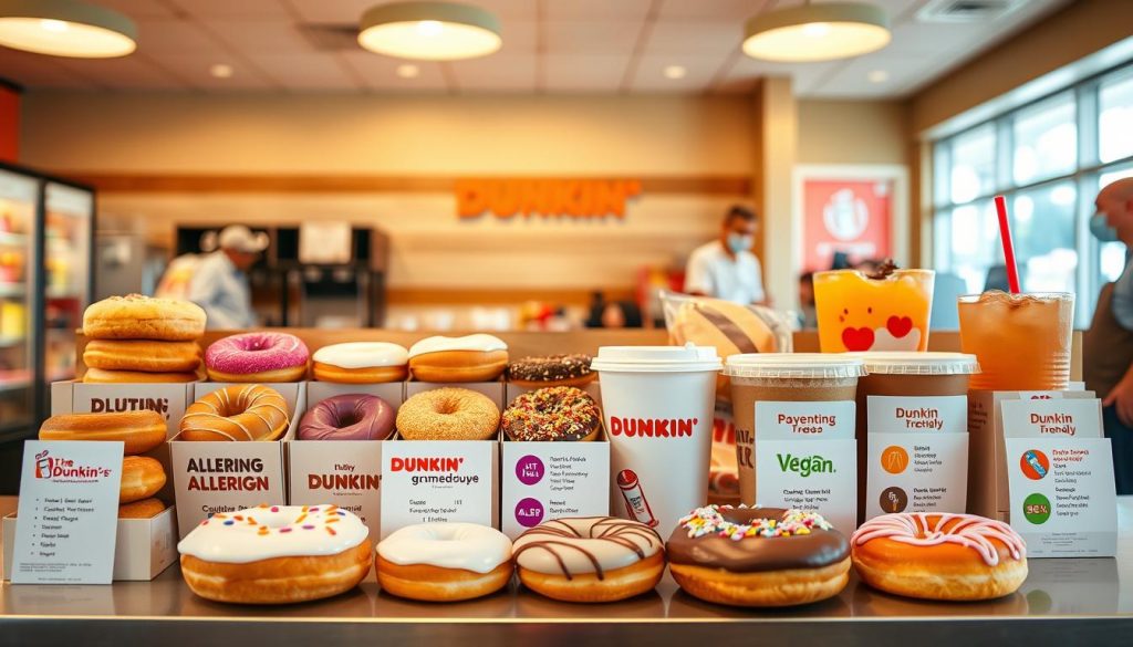 Dunkin donuts allergy menu