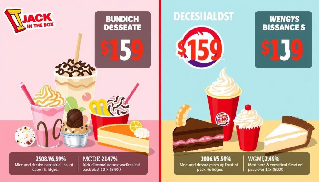 Fast food dessert prices comparison