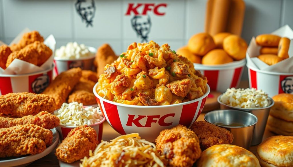 KFC menu comparison