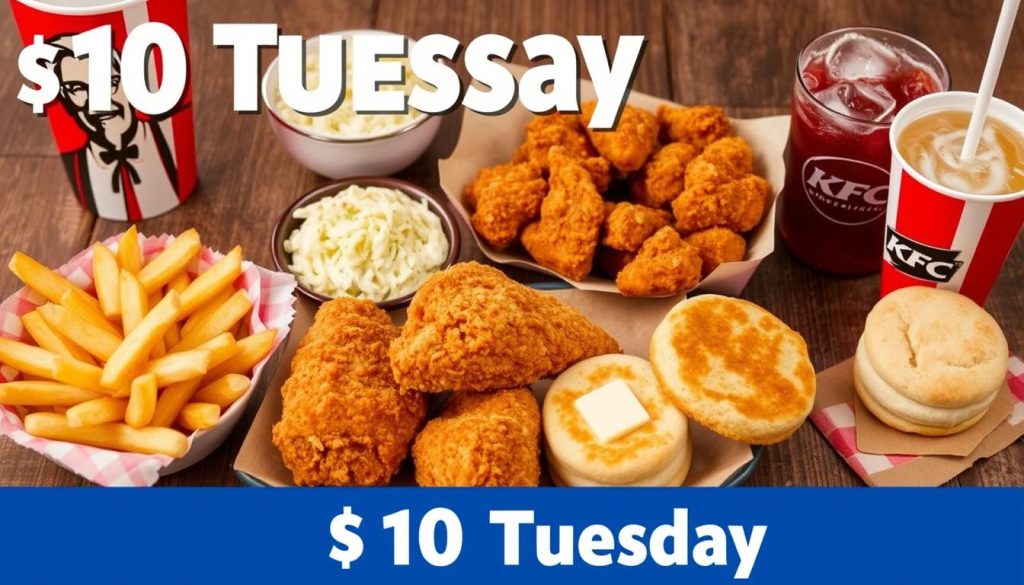 Popular KFC $10 Tuesday choices