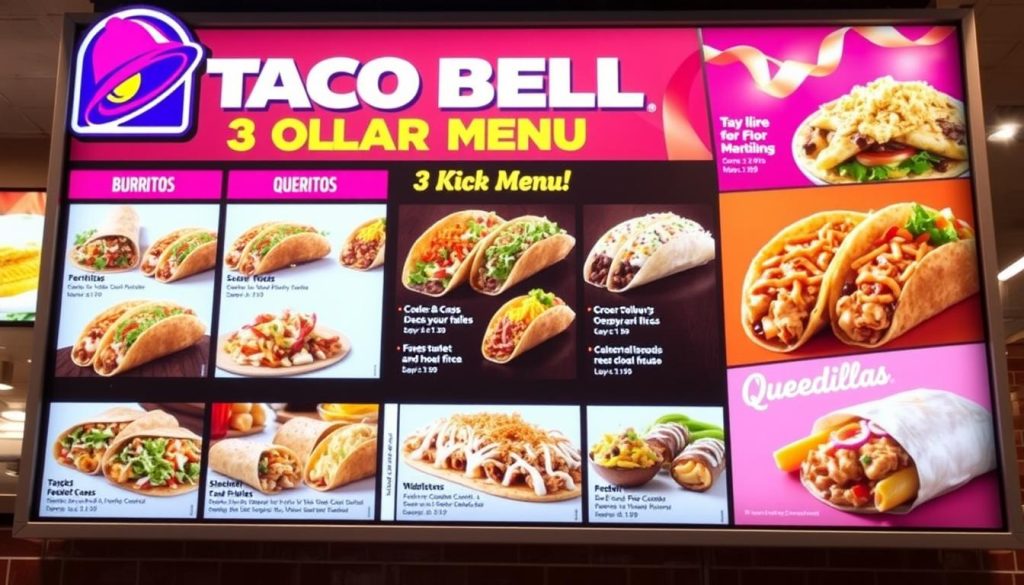 Taco Bell menu pricing