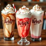 arby's milkshakes menu with prices