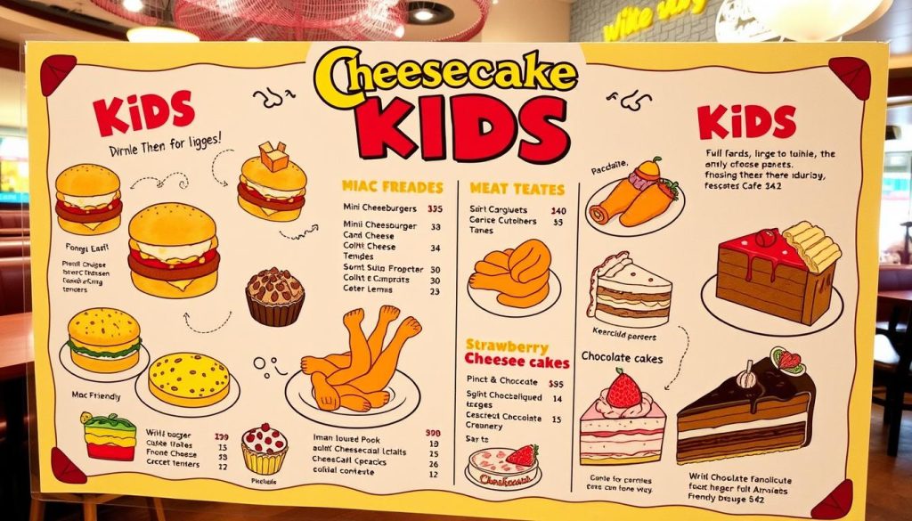 cheesecake factory kids menu with prices