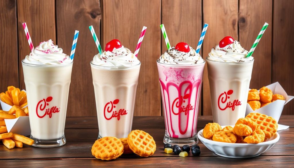 chic-fil-a milkshake menu