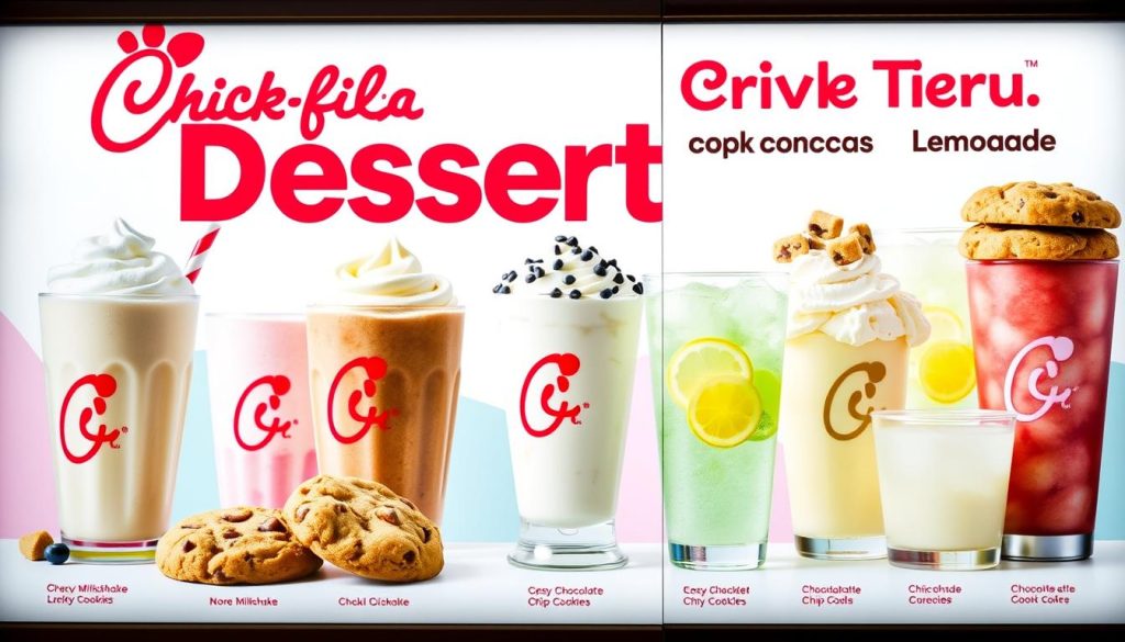 chick fil a drive thru dessert menu