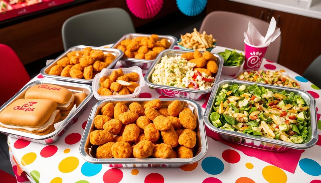 chick fil a menu party trays