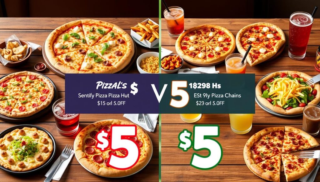 compare $5 pizza hut menu