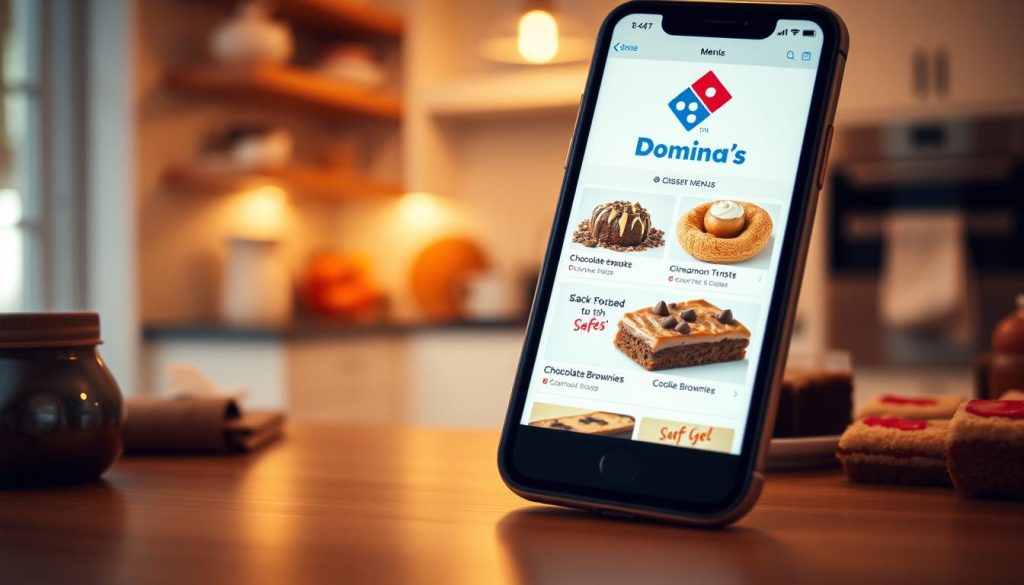 domino's online dessert ordering