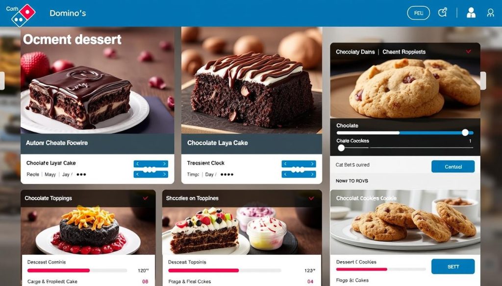 domino's online dessert ordering