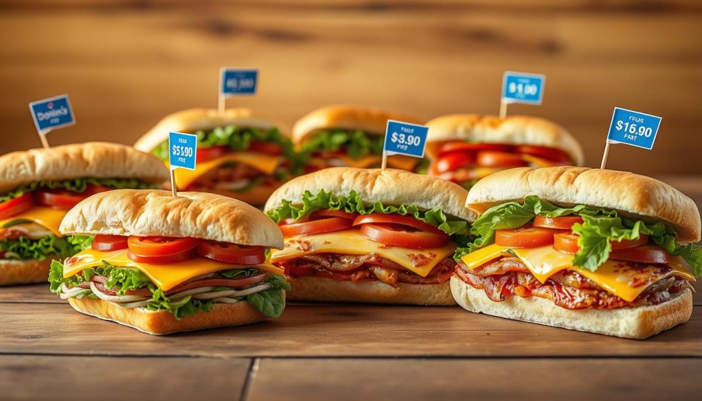 domino's sandwich prices