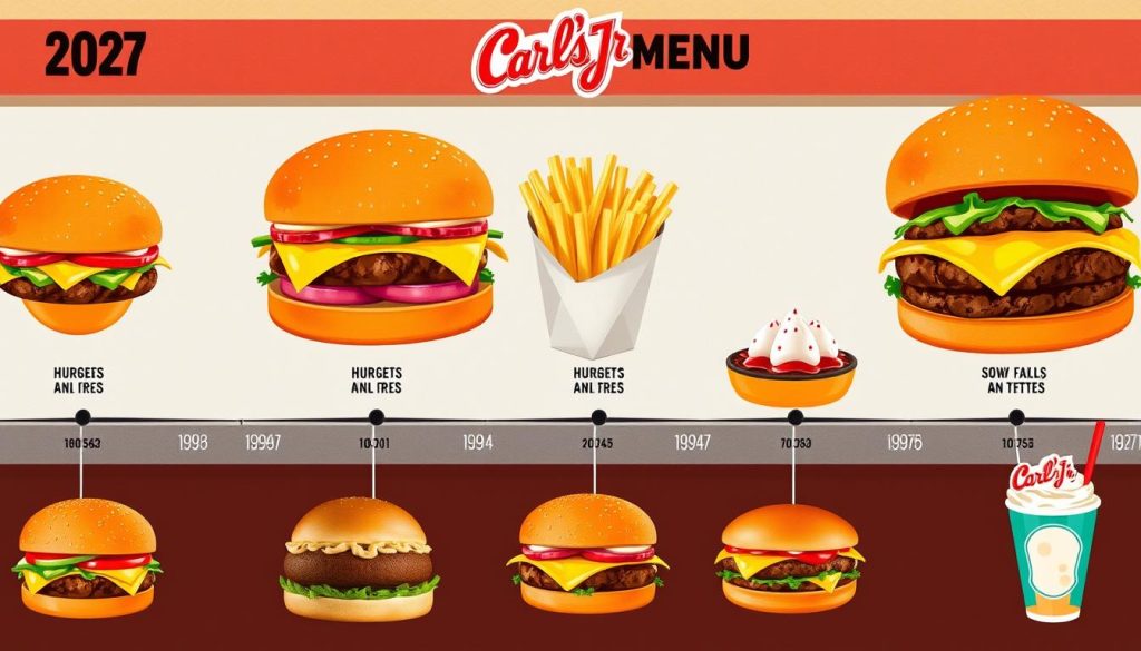 evolution Carl's Jr menu